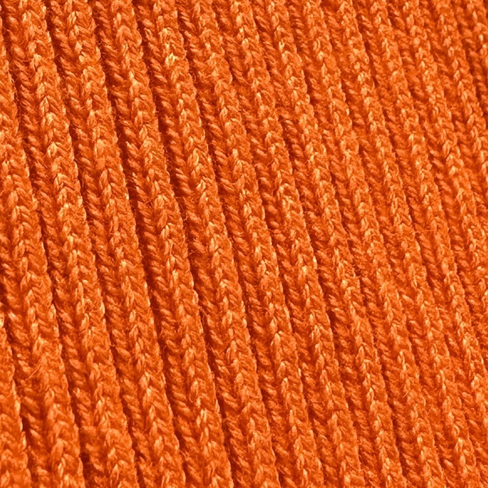Mango Orange Ribbed V-Neck Tank Top - Picture 3 of 9